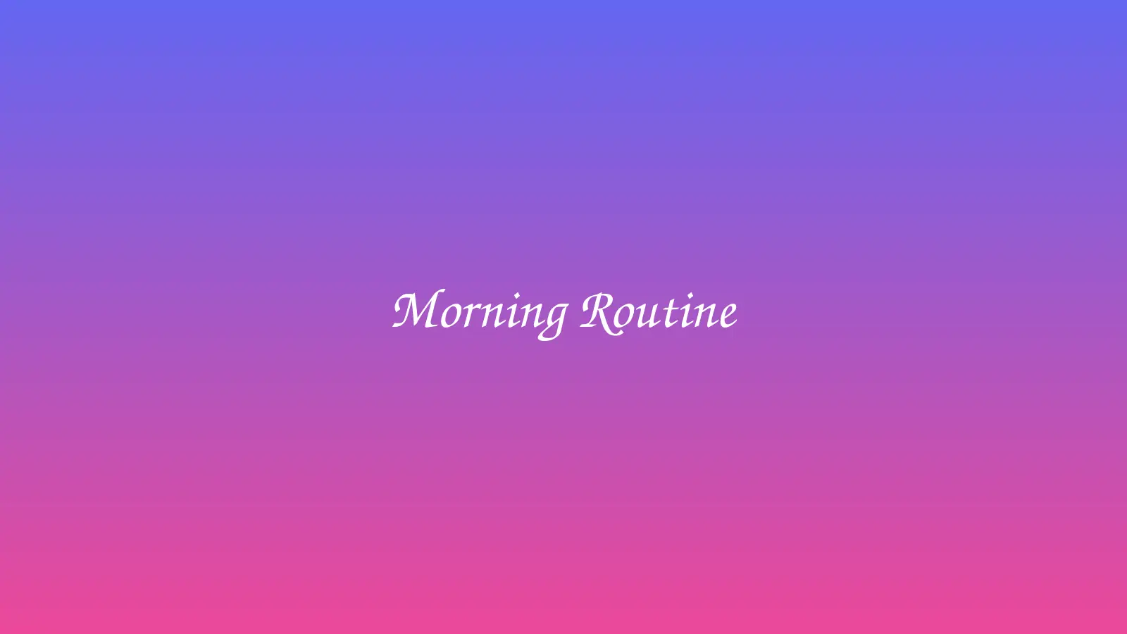 Morning Routine logo
